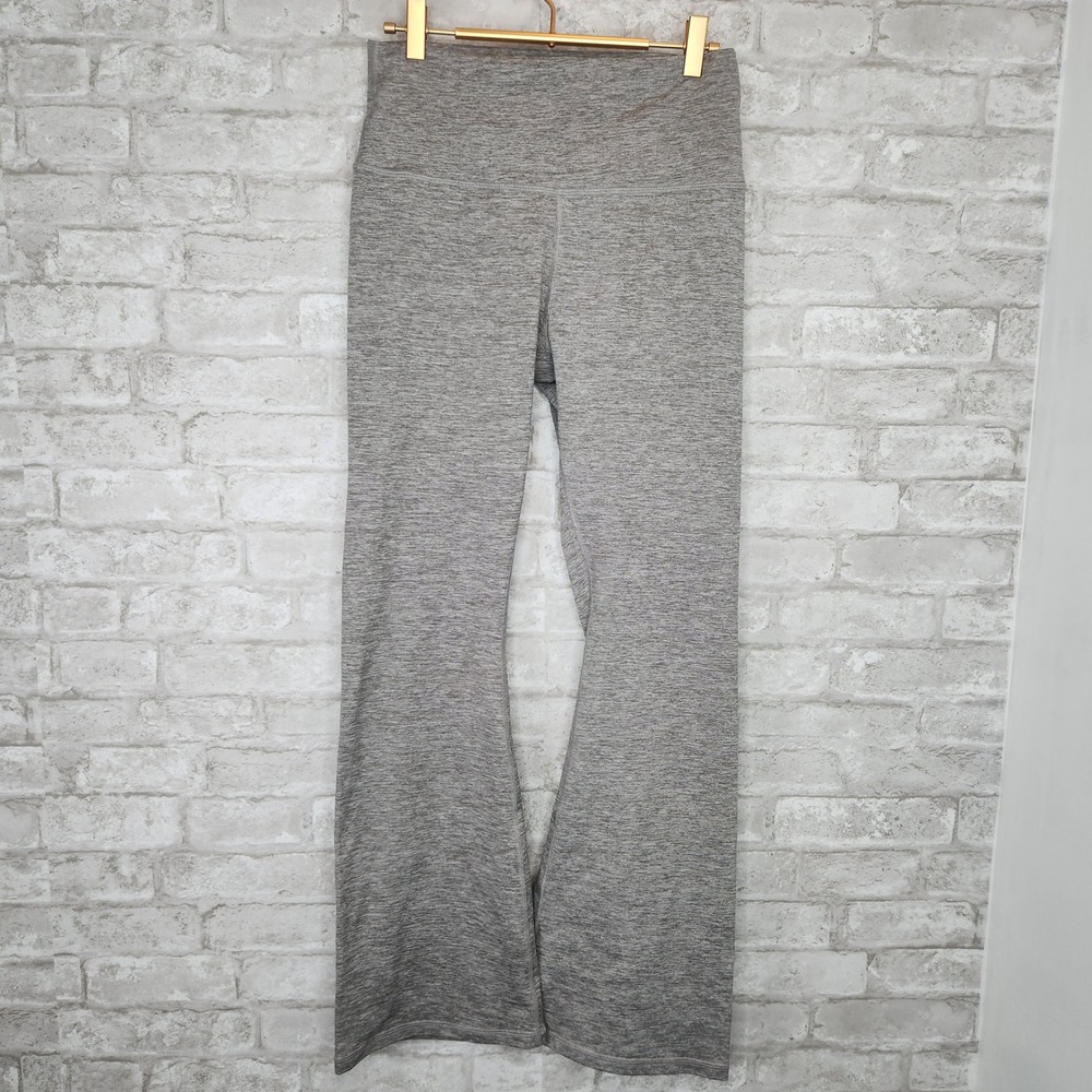 OFFLINE by Aerie Flare Pants Grey Heathered High Waist‎ Athletic Large Short